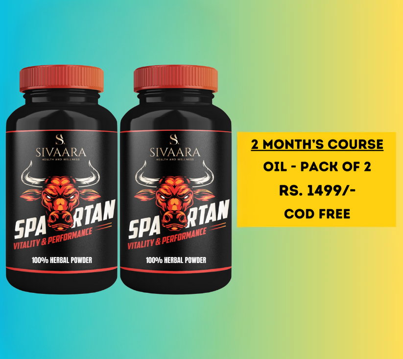 Sivaara Spartan Powder - முன்கூட்டிய விந்துதள்ளல், விறைப்புச் செயலிழப்பு மற்றும் நேரப் பிரச்சனையில் 100% முடிவுகள்