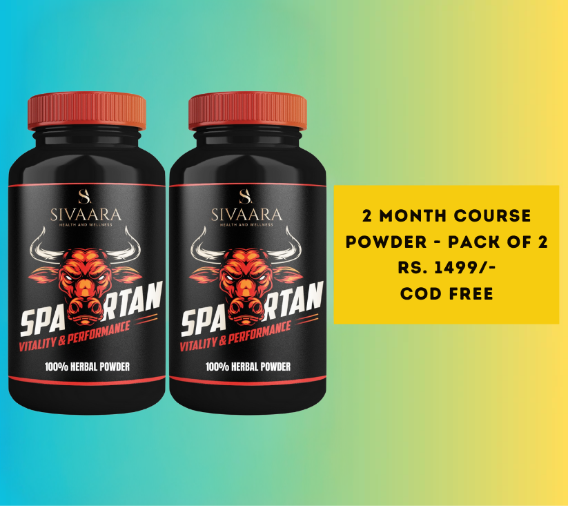 Sivaara Spartan Powder - முன்கூட்டிய விந்துதள்ளல், விறைப்புச் செயலிழப்பு மற்றும் நேரப் பிரச்சனையில் 100% முடிவுகள்