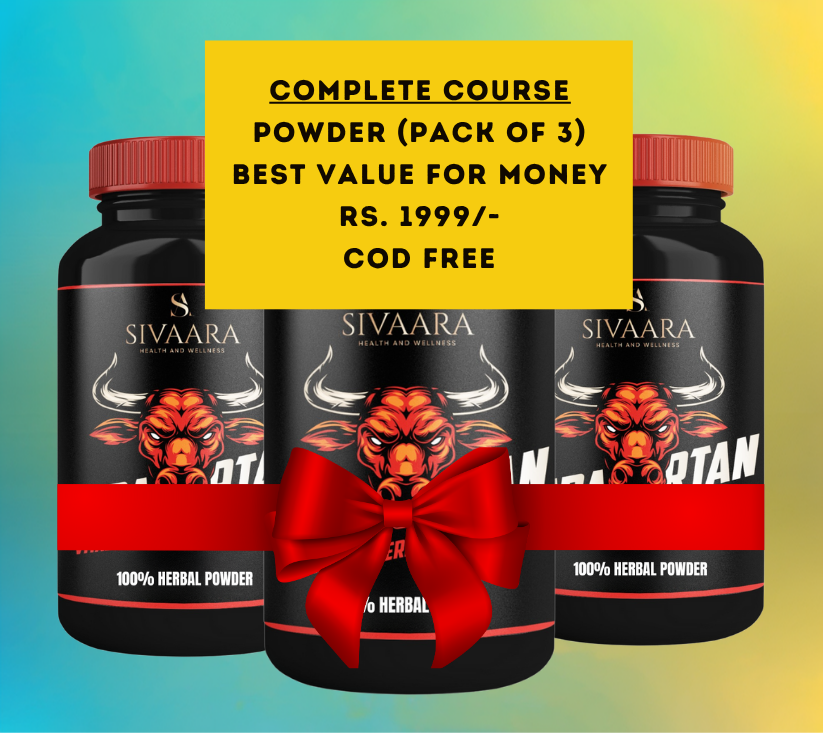 Sivaara Spartan Powder - முன்கூட்டிய விந்துதள்ளல், விறைப்புச் செயலிழப்பு மற்றும் நேரப் பிரச்சனையில் 100% முடிவுகள்